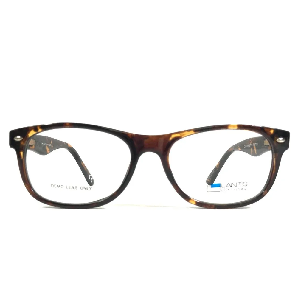 Lantis Optical Eyeglasses Frames L7017 TOR Tortoise Square Full Rim 52-17-145